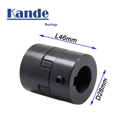 1PC Kande L-type Two-jaw Coupling Steel L050 D28L46 Bore 8/10/12/14/15/16mm for Servo Motor Coupler Encoders Engraving CNC