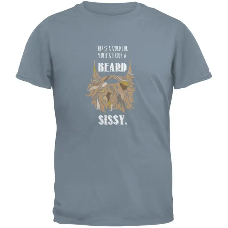 

Beard Sissy T Shirt Stone Blue Adult