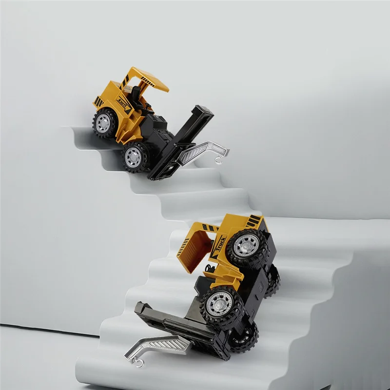 2.4G RC Multifunctional Simulation Engineering Vehicle Sound and Light Electric Crane Forklift Toys Gift for Children