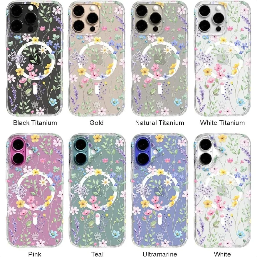 VEET CAVIAR Hülle für iPhone 17 Pro Max, kompatibel mit MagSafe, 10 Fuß, tropfenförmig getestet, niedliche, mädchenhafte Designer-Schutzhüllen für Frauen