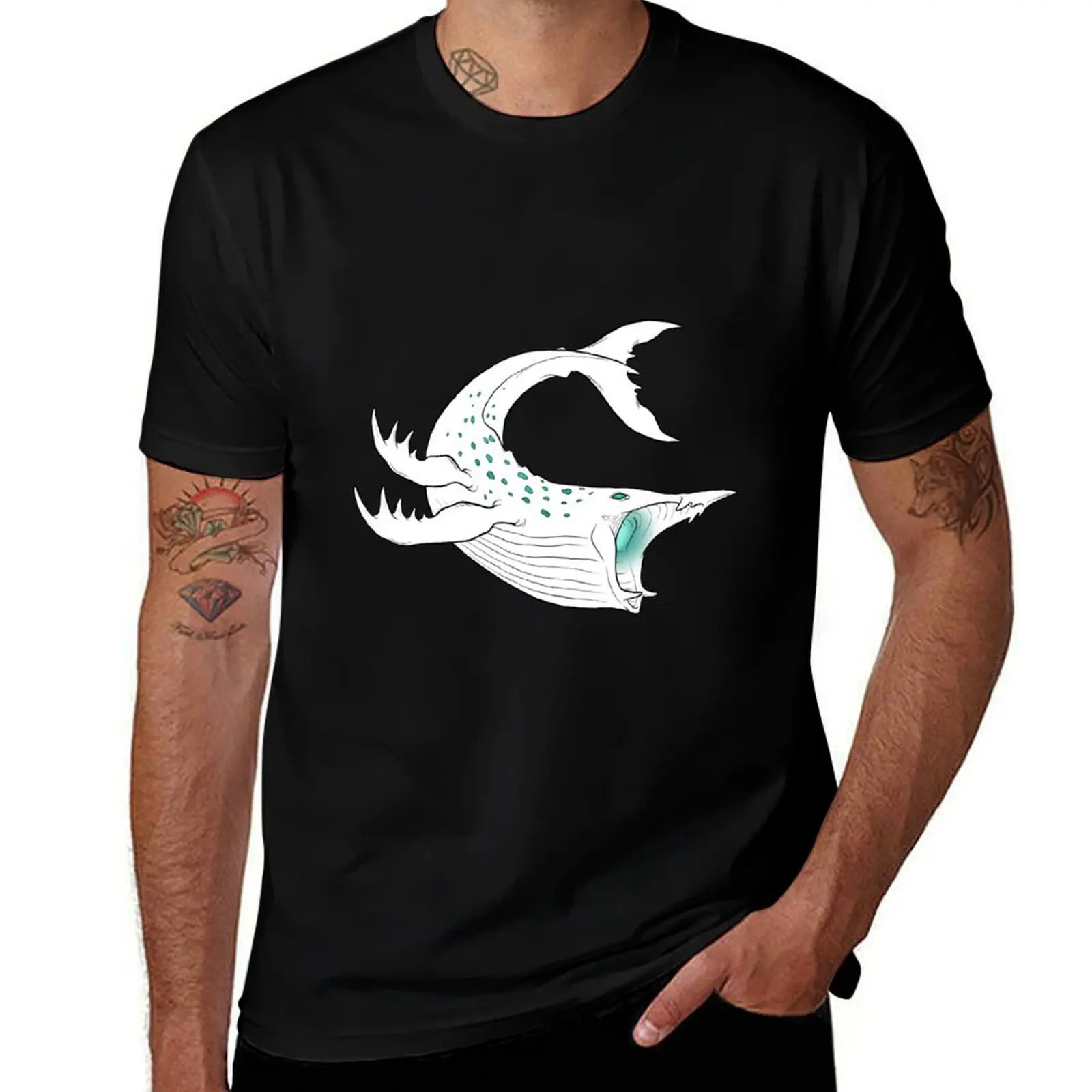 

shirt Whale humor t t brand men 100% funny luxury cotton men shirt 100% cotton shirts T-Shirt dark t Dragon