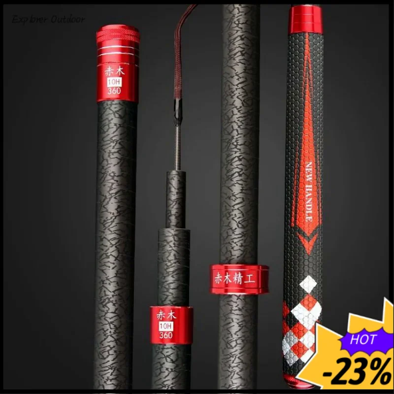 Black pit violent 19 adjustment 6H8H10H3.3 meters fishing hand rod -light ultra-hard carp high-end flying knocking