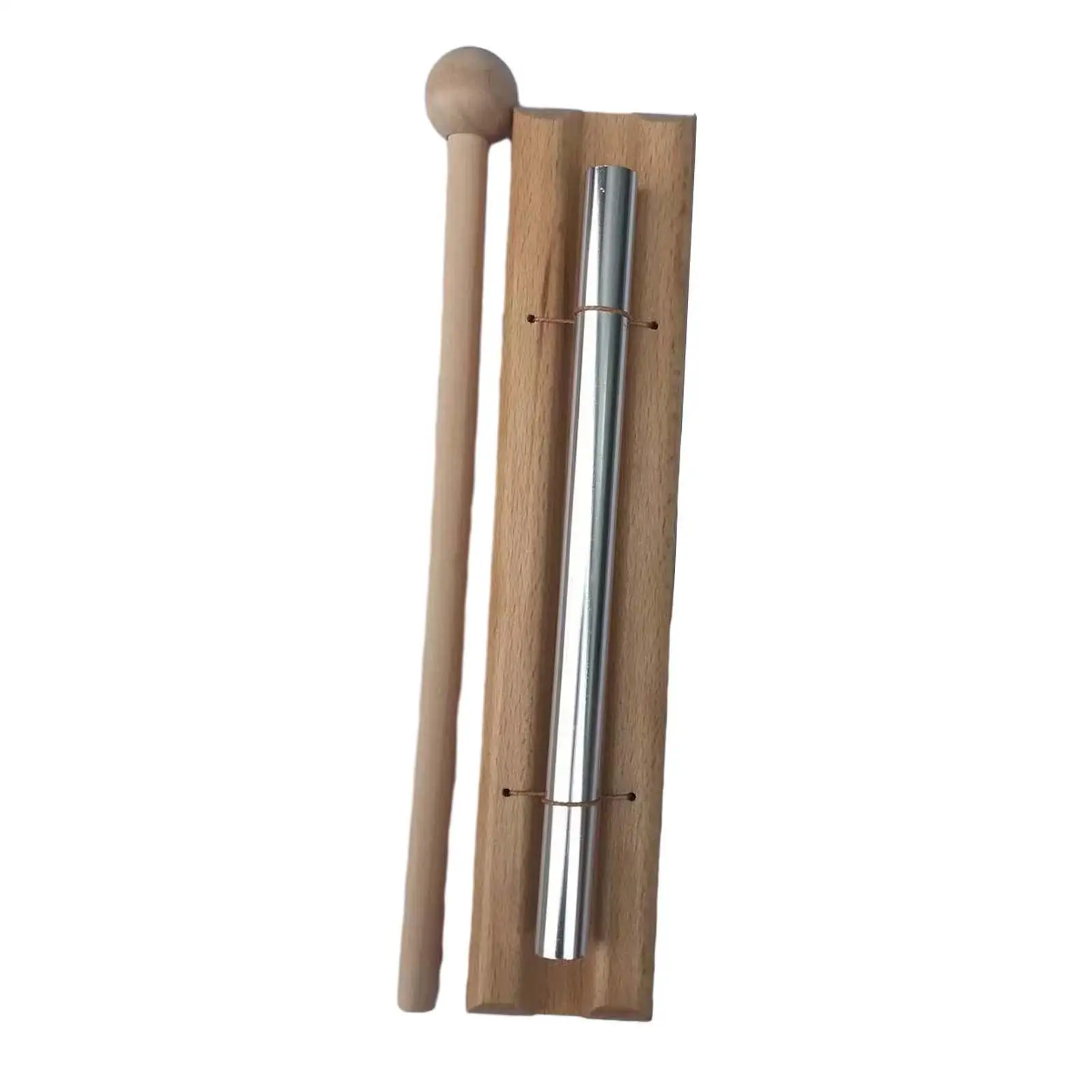 Hand Chimes Bar Wooden with Mallet Rhythm Early Educational Toys Multipurpose Single Tone Chime Energy Chime for Home