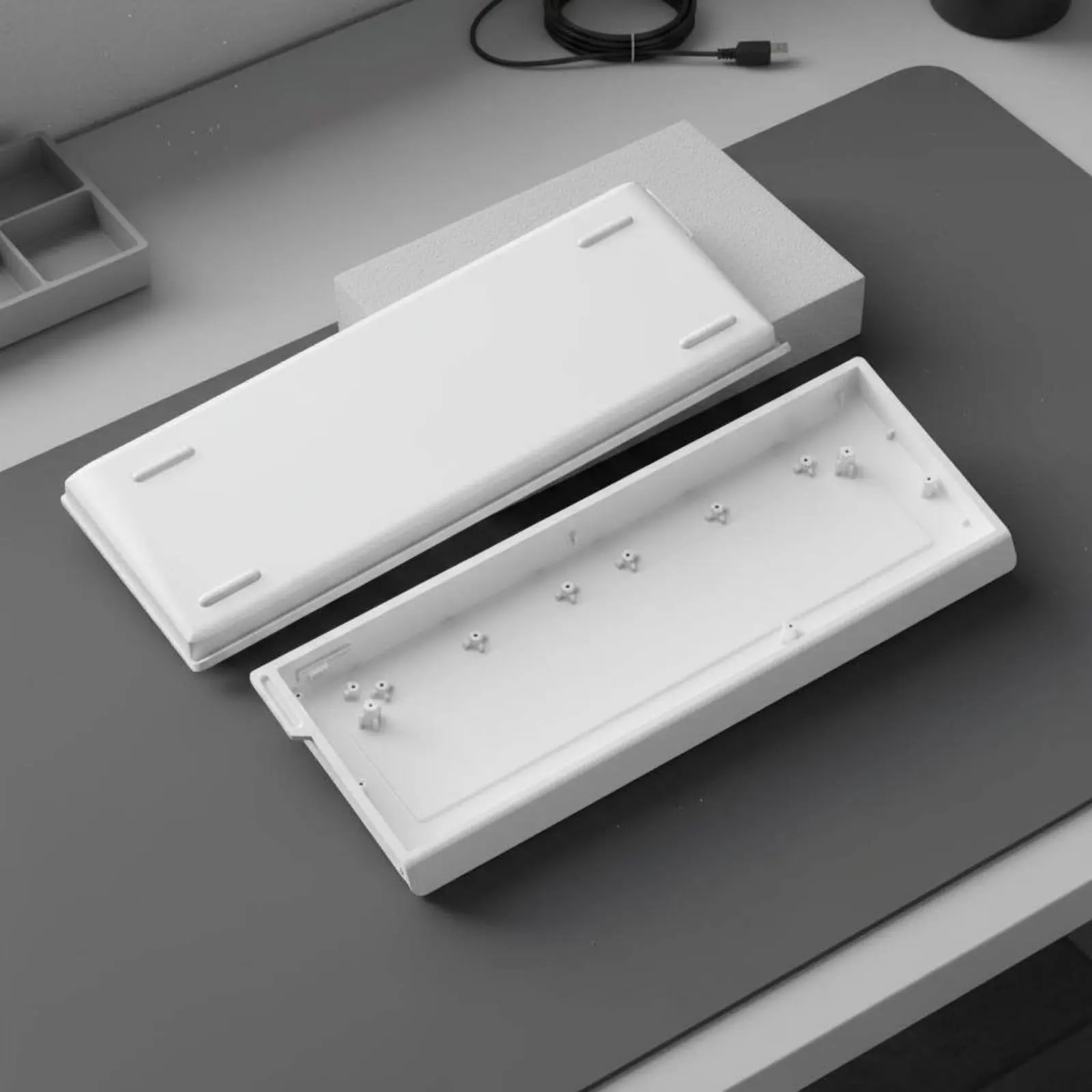 H60 Keyboard Frame CNC Machined 60% Keyboard Case Long-Lasting Construction Lightweight for Gaming Setup