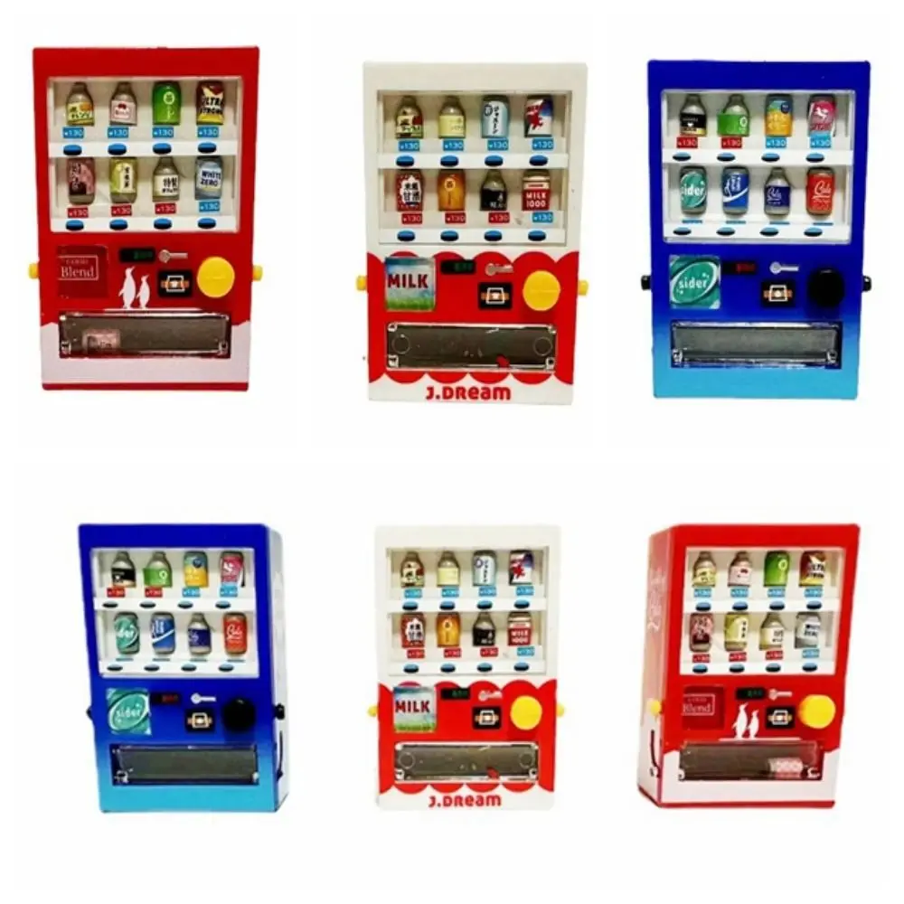 1: 12 Doll House Simulation Drinks Vending Machine Mini Educational Intellectual Development Interesting Desktop Ornaments