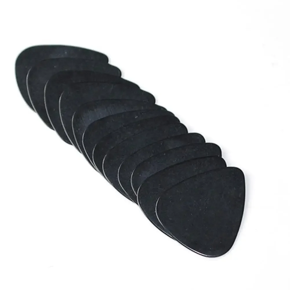 500Pcs Plain Pure Black ABS Guitar Picks 0.46/0.71/0.96/1.2mm Size Optional Thickness Options for Acoustic Electric BASS Guitar