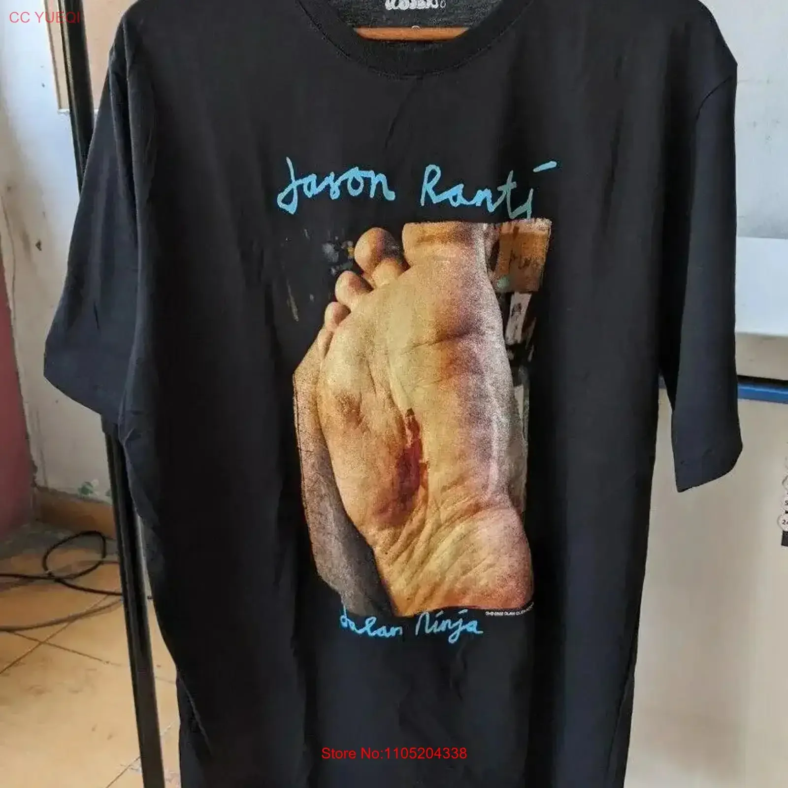 

Jason Ranti basic style Short sleeve T shirt tee vtg NH17227 vintage Washed Comfortable graphic Soft streetwear Casual vintage