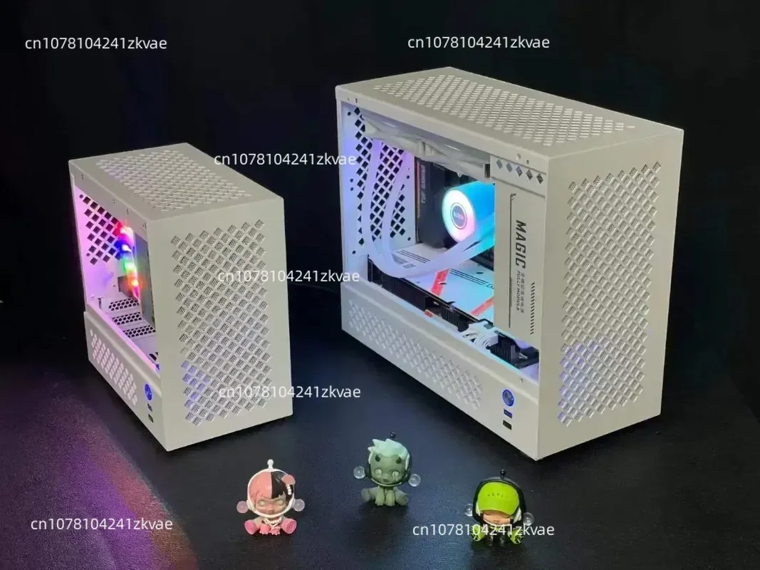 New S30 compact  motherboard SFX power plug in independent video card desktop side transparent mini game small chassis