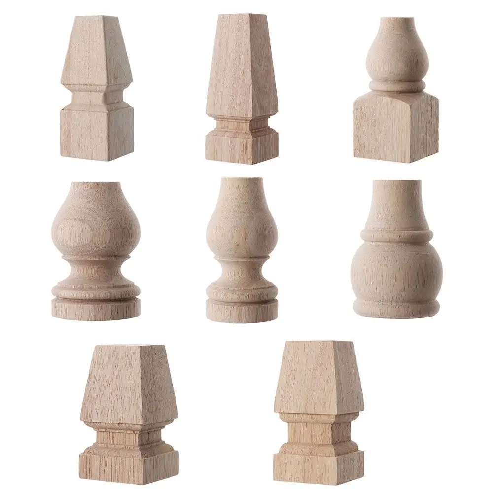 High Quality Accessories European Style Home Decor Furniture Foot Legs Vintage Wood Carved Cabinet Seat Feets