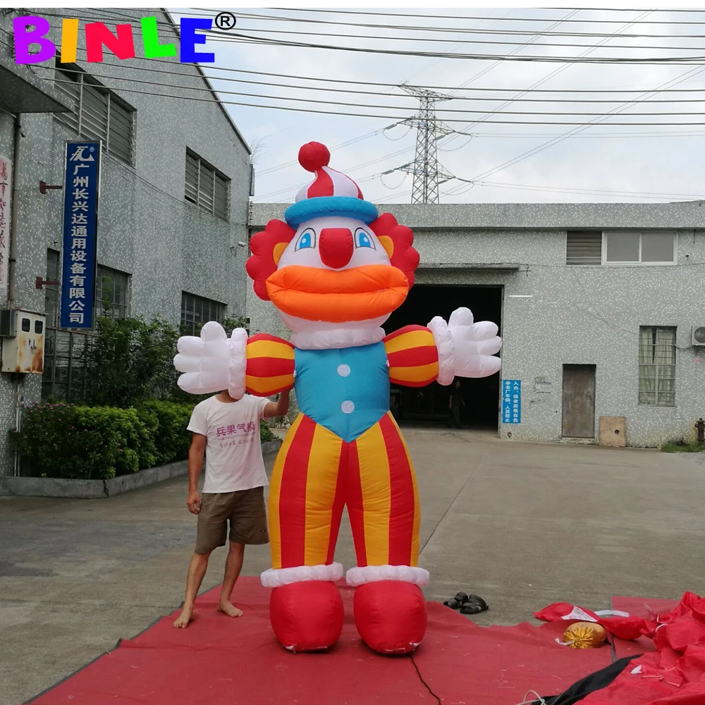 Hot Sale Happy Giant Inflatable Clown Replica With Open Arms For Event Decoration