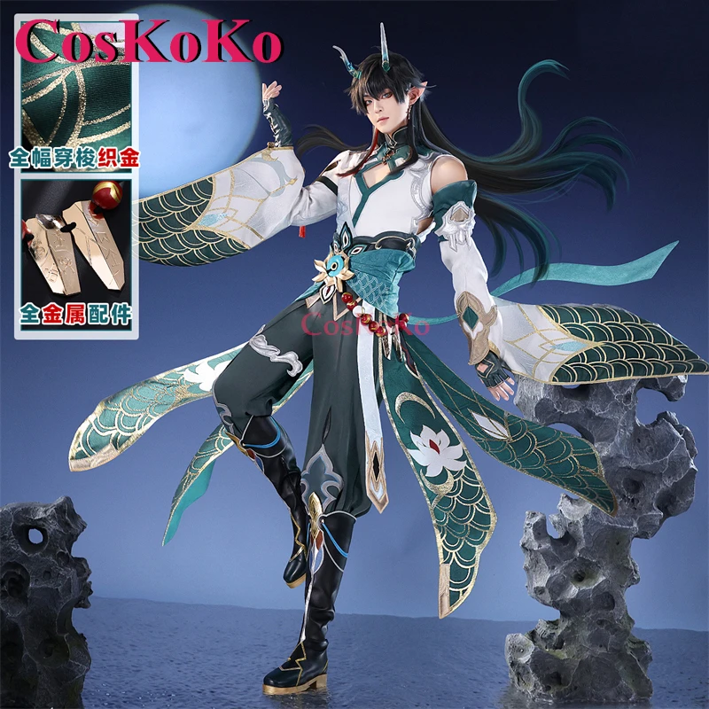 

CosKoKo Dan Heng Cosplay Anime Honkai: Star Rail Costume Lunar Drinker Skin Handsome Ancient Style Unifrom Role Play Clothing