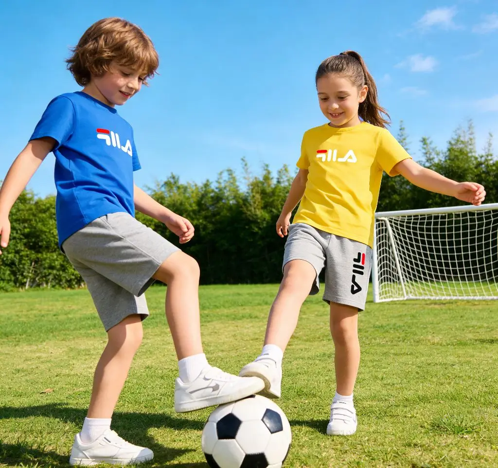 Children's Clothing Featuring Summer Gift Sports Patterns Includes Casual T-shirts and Shorts Suitable for Boys Girls Aged3to13