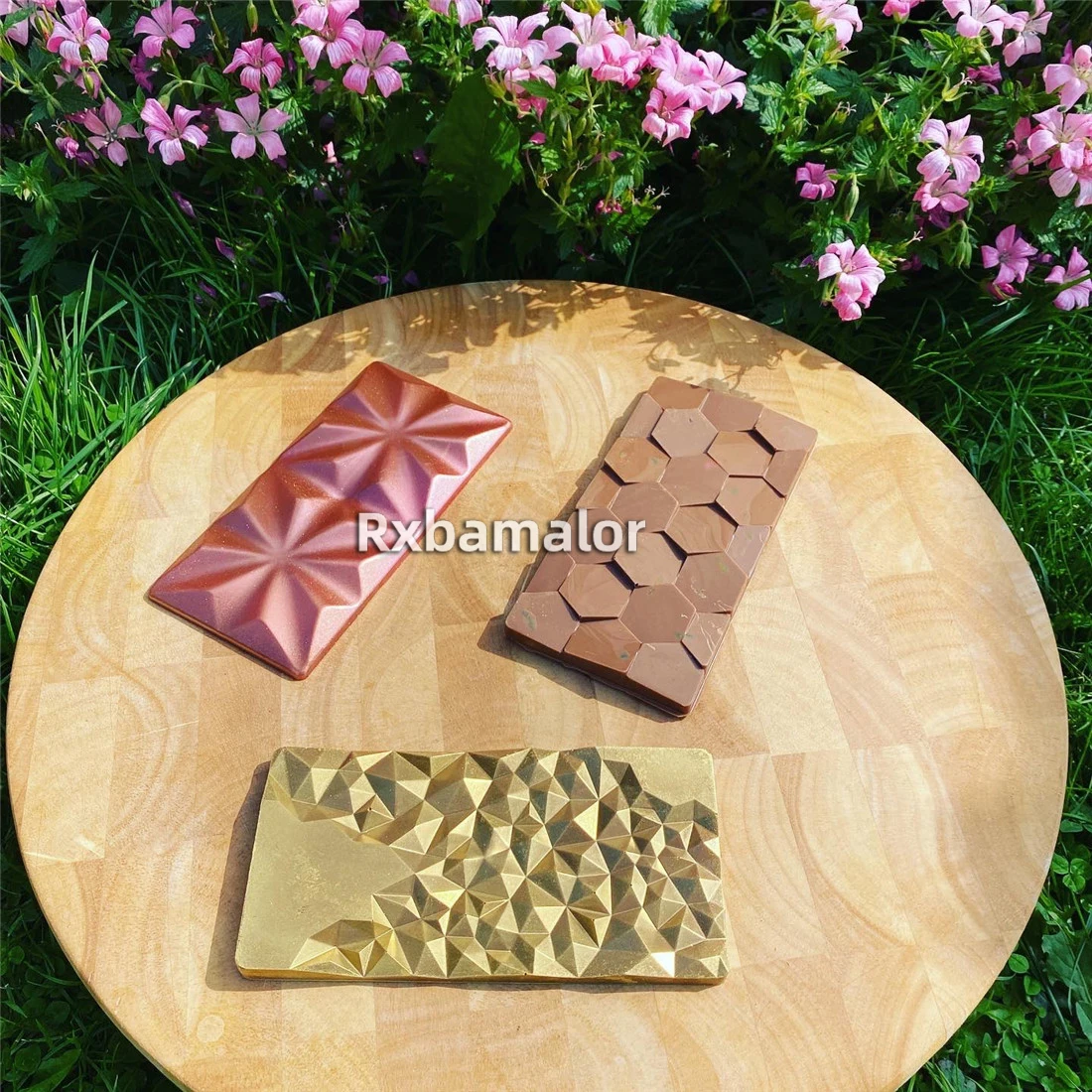 Chocolate Mold Polycarbonate for Candy Bar Bonbons 3 Shape Cavity Diamond Shape Confectionery Baking Pastry Tools Bakery Mould