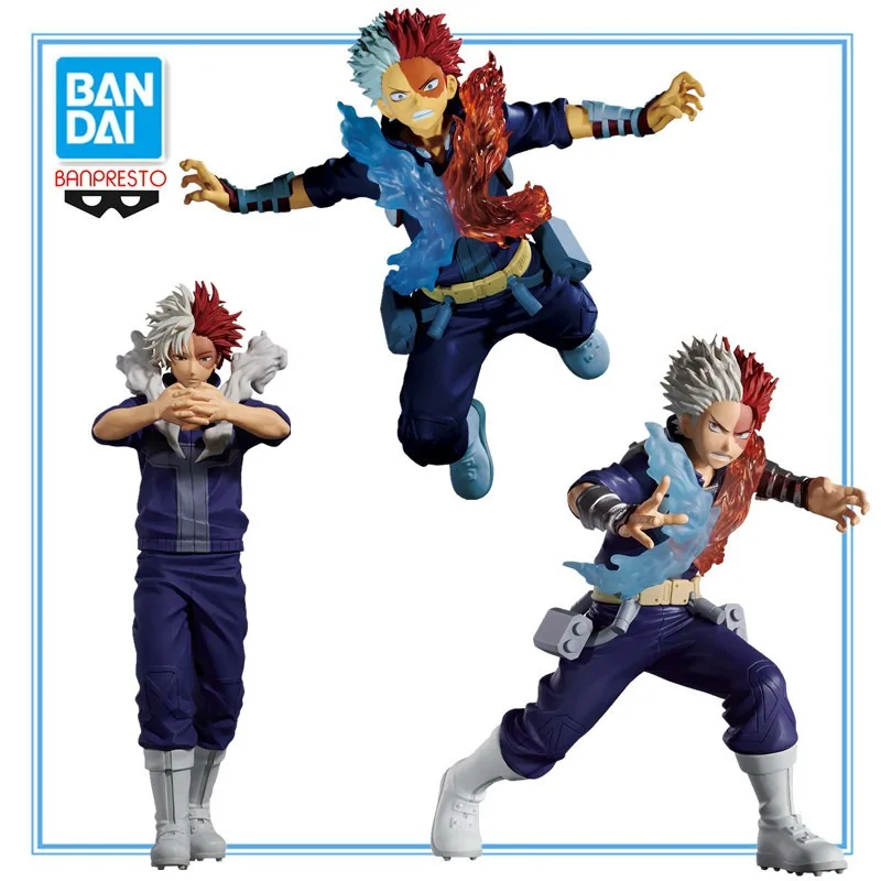 BANDAI BANPRESTO My Hero Academia THE AMAZING HEROES PLUS Vol.2 Todoroki Shoto PVC Anime Action Figures Model Collection Toy