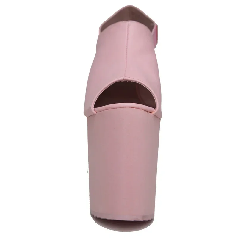 Platform Back Strap High Heel Sandals Sexy Pointed Toe Leather Solid Accept Customized New Arrivals Fashion Women Modern Shoes view 5