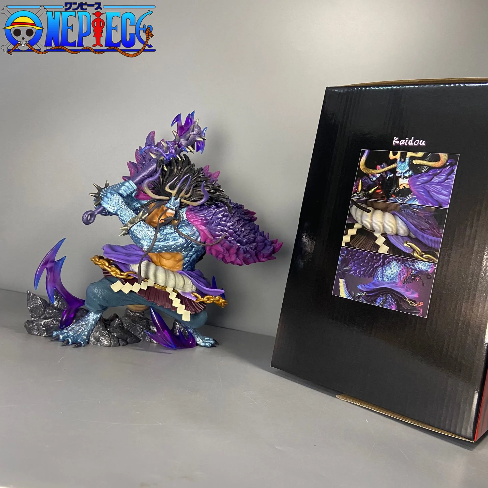 27cm Anime One Piece Figurine LX Kaido Four Emperors Figures Dragon Kaido Action Figure PVC Model Collection Statue Toys Gifts