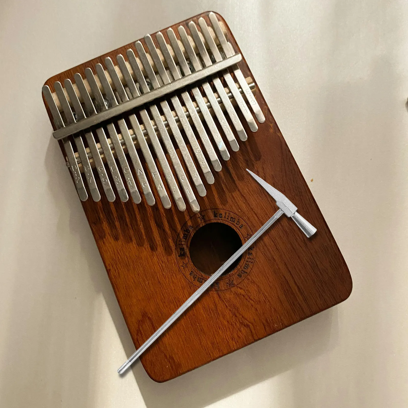 Thumb Piano Metal Tuning Hammer Kalimba 15-Key 17-Key Sound Maintenance Instrument Tuning Accessory Tool Piano Tuner
