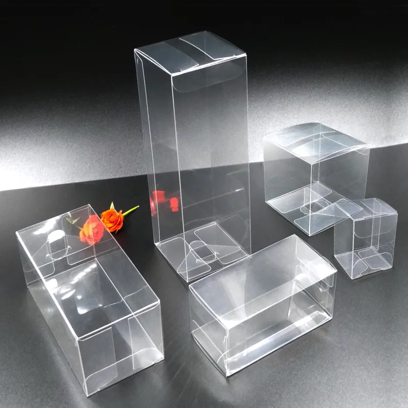 20PCS Clear PVC Box Packaging Boxes Wedding Christmas Gift Box Small Transparent Display Box For Toy