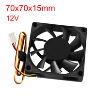 Quiet Radiator 70x70x15mm 12V Hydraulic Bearing Computer PC CPU Silent 3000RPM Cooling Case Fan
