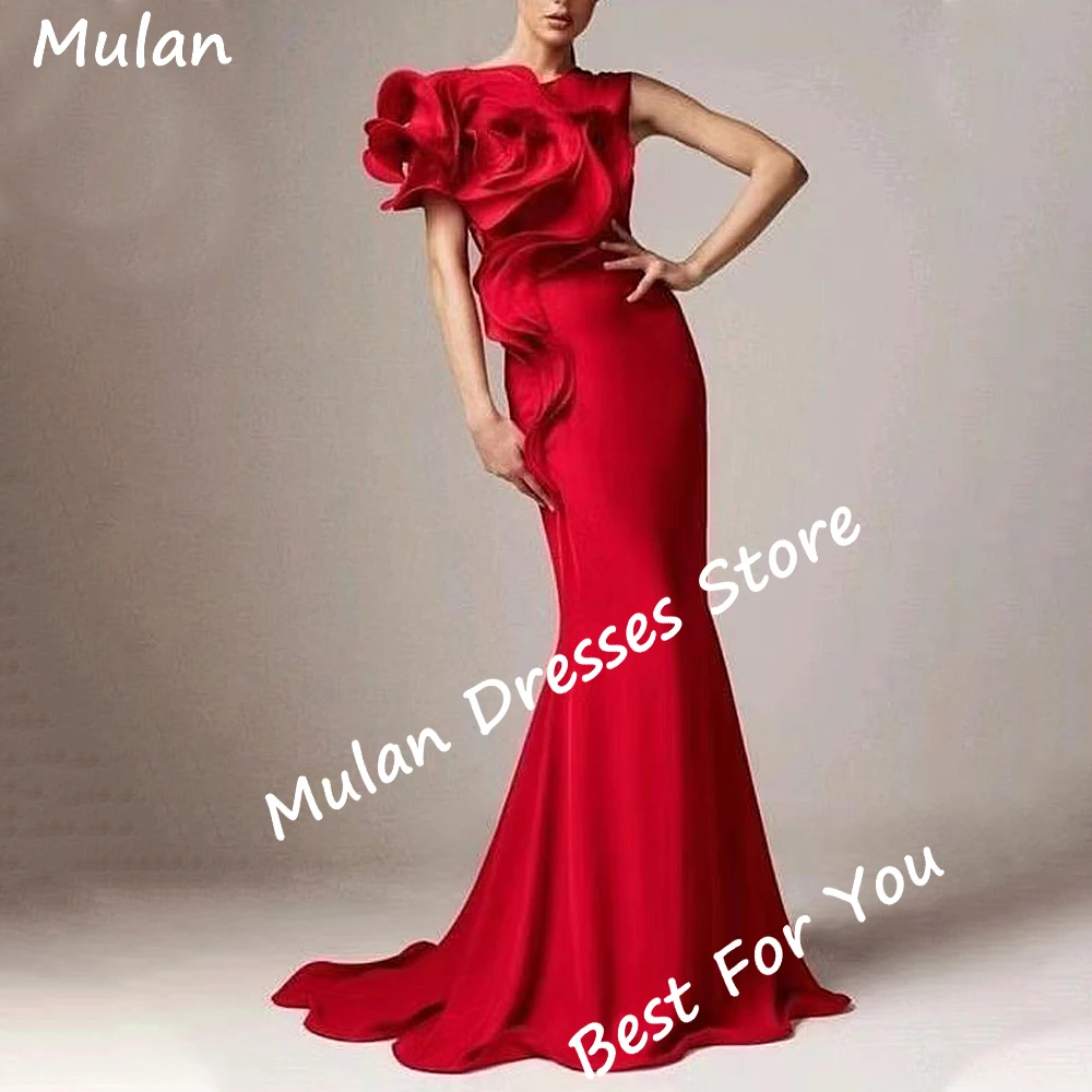 Elegant Long Evening Dresses for Women Satin Floor-Length Mermaid Pleats Special Events Prom Party Dress Wedding Gala Maxi 2024