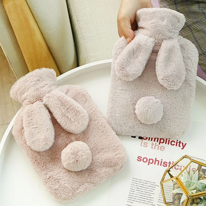 

Hot Water Bottle with Soft Cover Hot Water Bag for Pains Relief 0.3/0.5/1L J78C