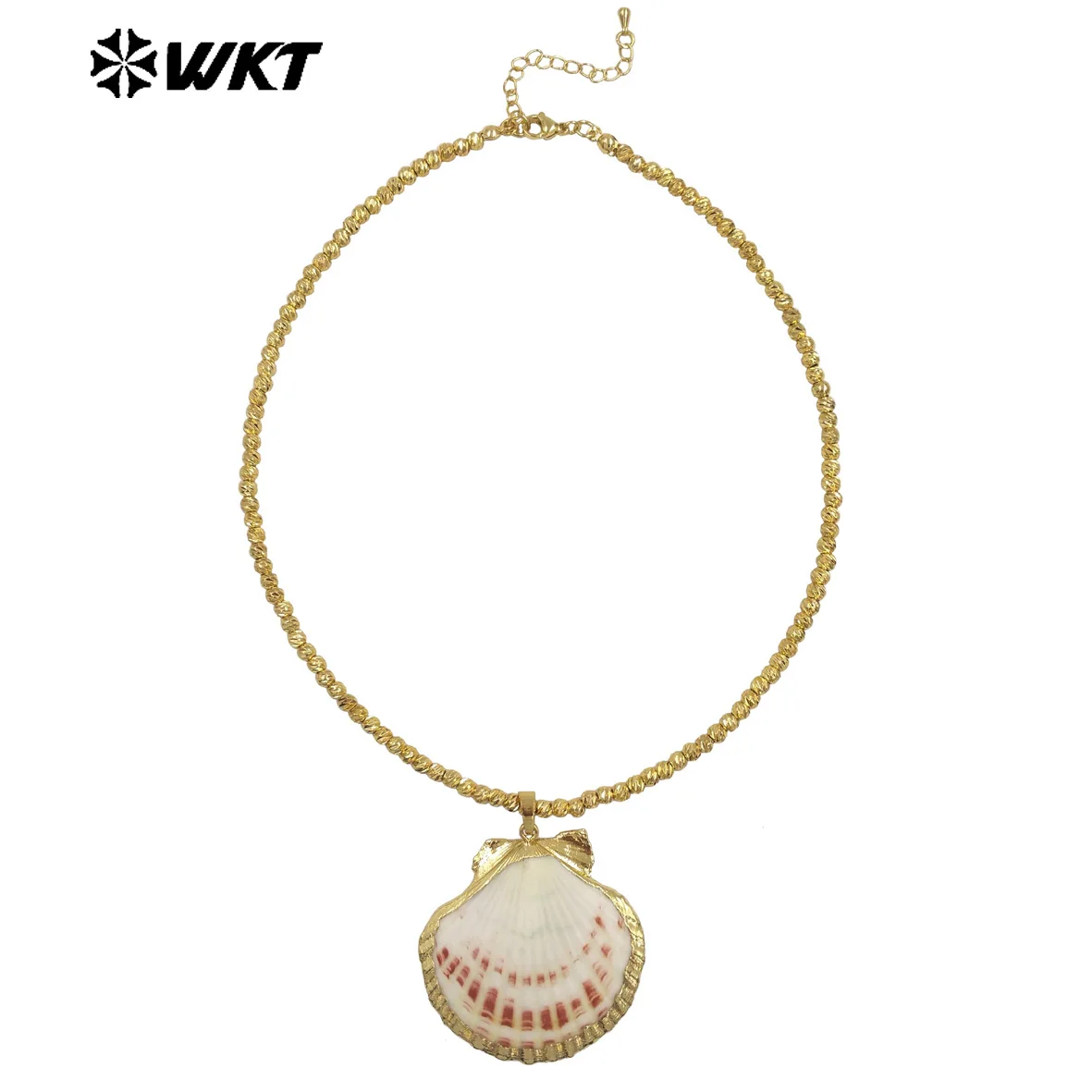 WT-JN341 Wonderful Scallop Shell 18inch Fashion Necklace With 18k Real Gold Plated For Girls Jewelry ACC