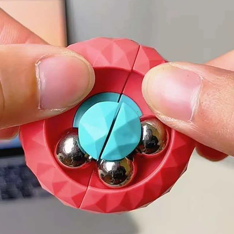 ユニークな軌道ボールフィジェットトラックインフィニティキューブ、創造的な不安解消、自閉症、ADHD、ストレス解消おもちゃ、大人、ティーン、男の子向け