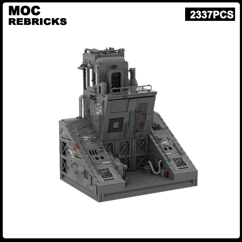 Space War Scene Architecture Coruscant Lower Levels Palace MOC Building Block Creative Model Brick Toy Children's Birthday Gifts