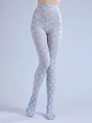 British style mesh print pantyhose net red girl luxury pattern leggings two yuan with stockings