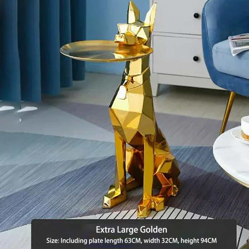 Nordic Coffee Table Modern Tea Tables Living Room Floor Decoration Golden Tray Luxury Lounge End Table Furniture Creative Design