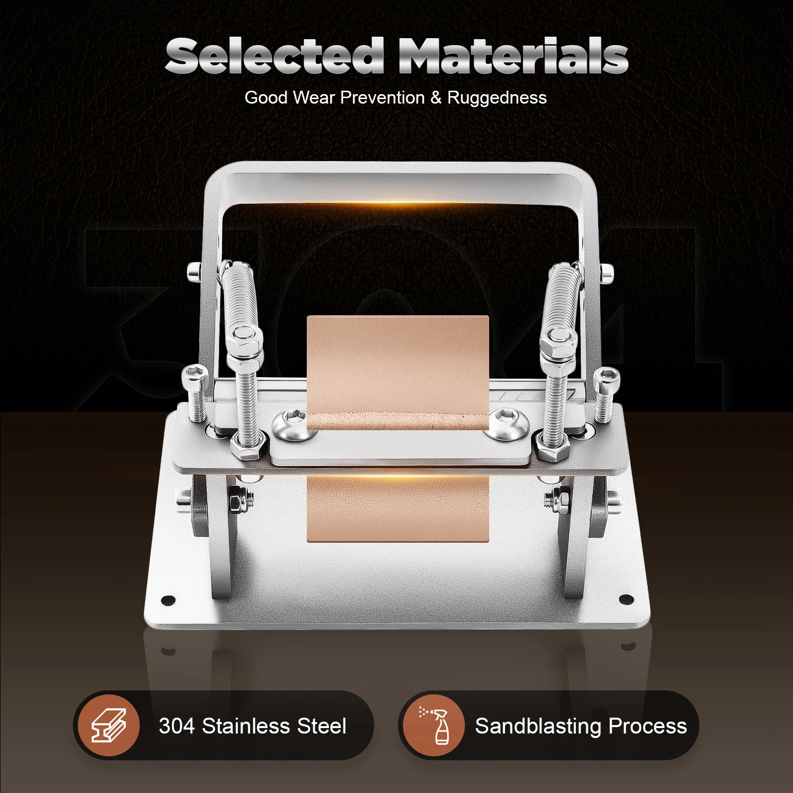 

Manual Leather Peeling Machine, 304 Stainless Steel Sandblasting, Adjustable Thickness 0.5-5mm, DIY Leather Splitter for Craftsmen, Home Studio Use, 10cm Width, Low Noise, Compact & Portable Gift