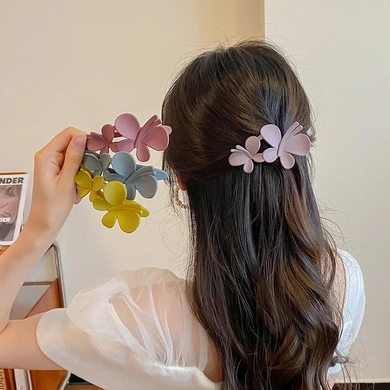 Cute Artificial Flower Barrettes Hair Clips Women Floral Hairpins Girls Lovely Hairpins Elegant Ponytail Hair Accessories