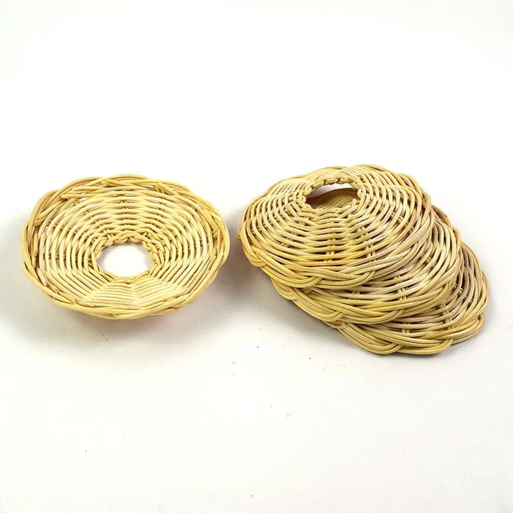 Retro Style Handwoven Rattan Lamp Shade Rustic Exquisite Chandelier Shade Lampshade Classic Creative Hanging Light Cover Bedroom