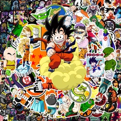 50/100pc Anime Dragon Ball Stickers Super Saiyan Son Goku Cartoon Decals Waterproof Cool DIY Car Notebook Cute Stickers Kids Toy