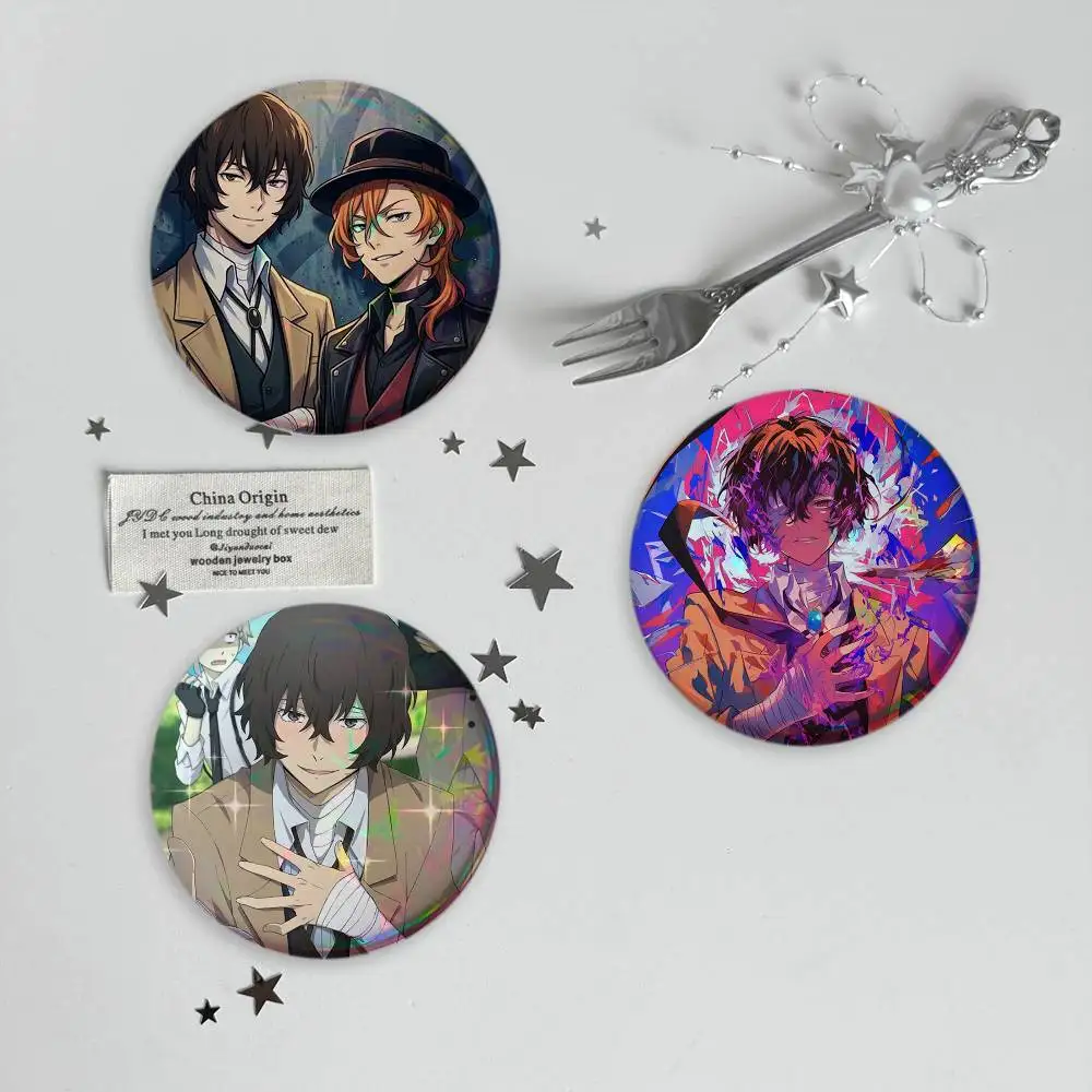 Bungo Stray Dogs dazai osamu Brooches Cartoon Badge Pins Backpack Hat Accessories Friend Gift