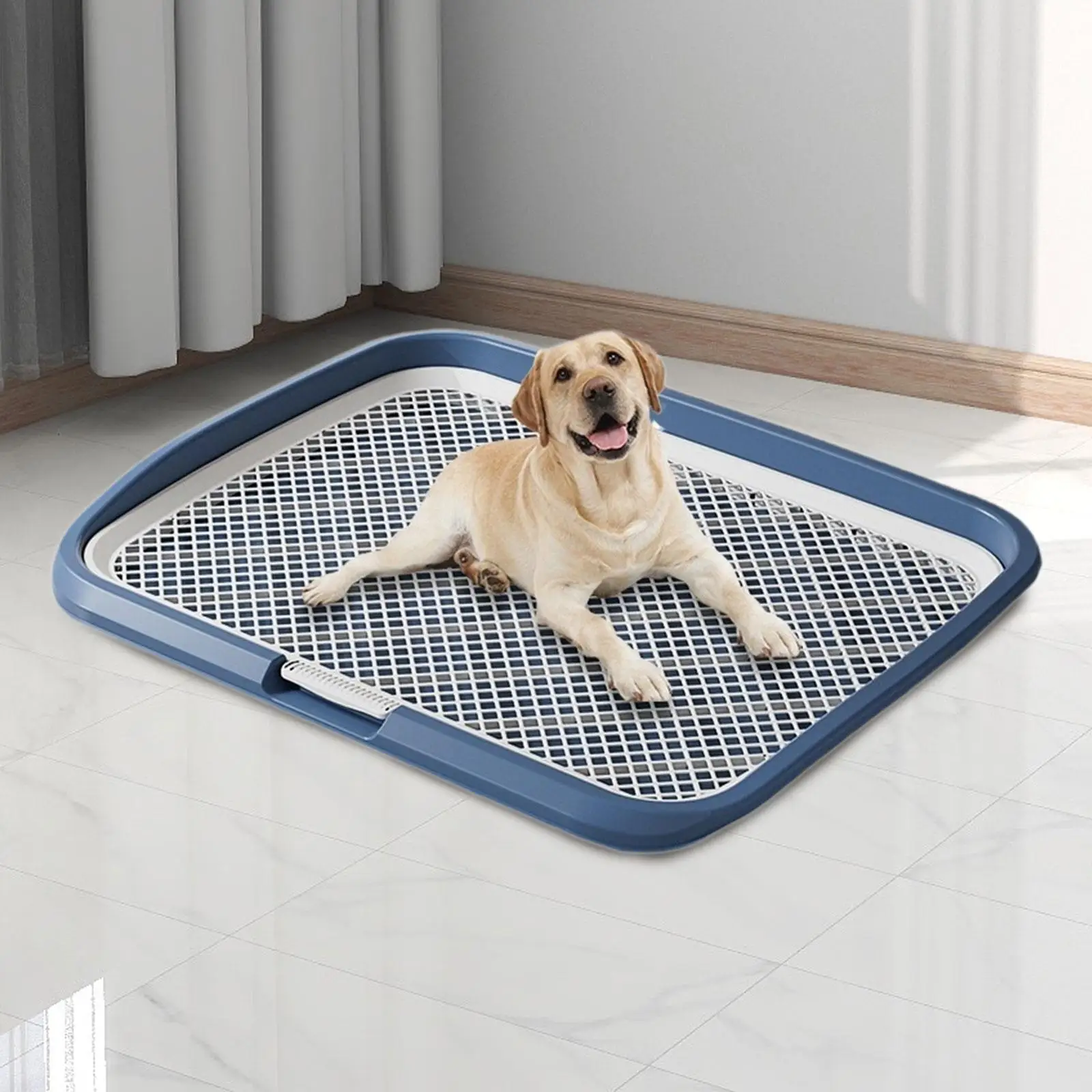 Dog Potty Pan Toilet Tray Removable Pee Holder Nonslip Puppy Training Pad for Home Apartment Bathroom Supplies view 6