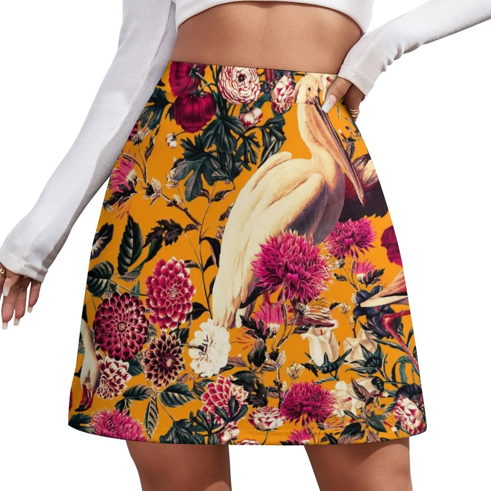 

FLORAL AND BIRDS XVI Mini Skirt skirts for womans women's skirt 2023 trend Skirt shorts Clothes for summer