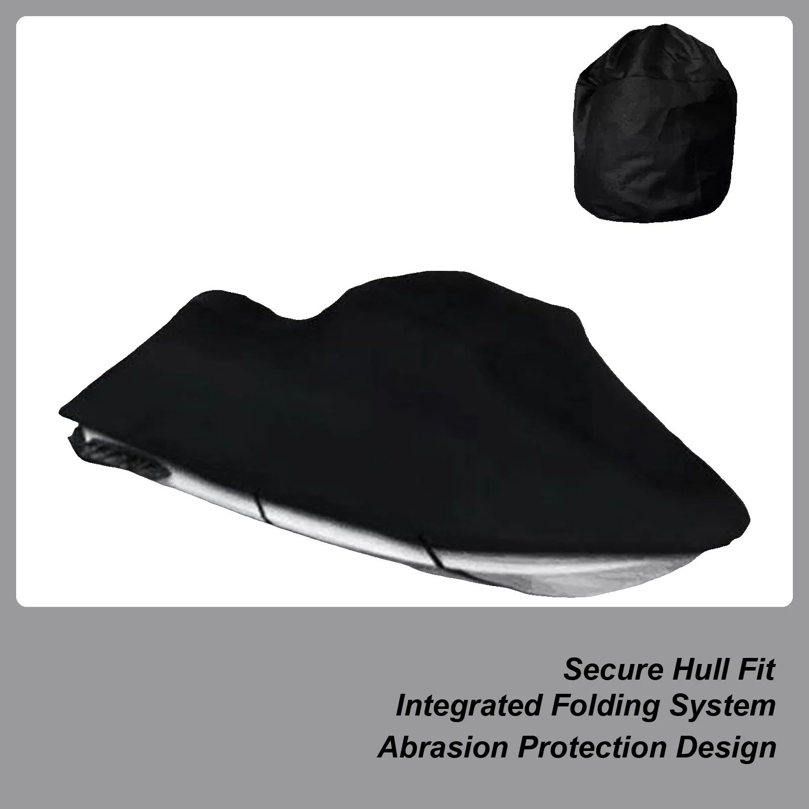 

Motorboat Cover UV-Resistant Watercraft Protector With Storage Bag Outdoor Motorboat Protective Cover For Recreational Boaters