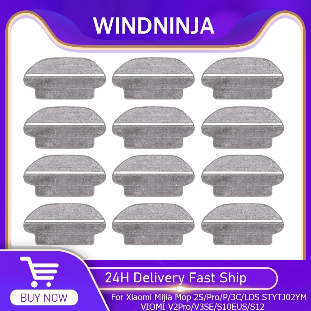 Trockene und nasse Trennmop-Tuchteile für Xiaomi Mijia Mop 2S/P/Pro/3C/S12/S10EU/LDS STYTJ02YM für VIOMI V2Pro/V3/SE Staubsauger