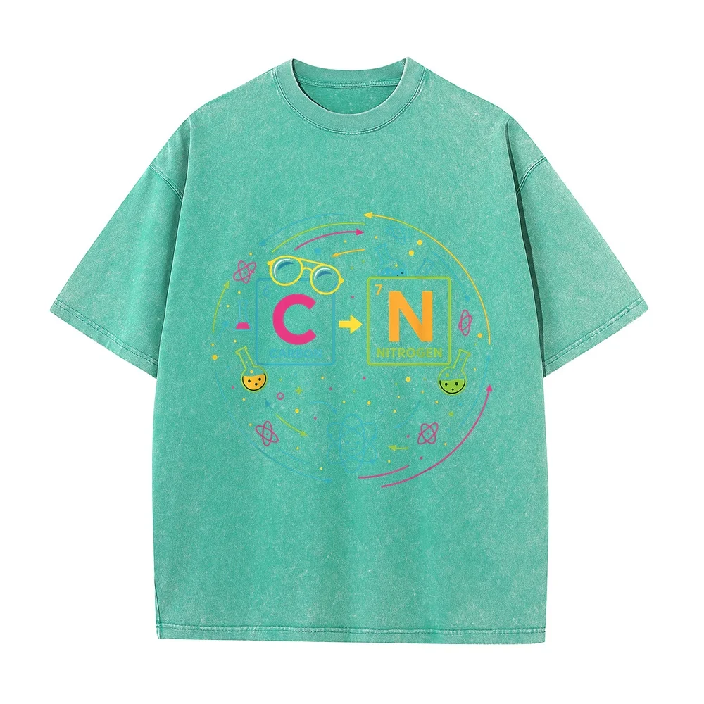 Funny 6 7 Science Chemistry Teacher Periodic Table Meme T-Shirt Big Size Men's Clothes Luxury Loose Fit Humor Shirt Cotton T