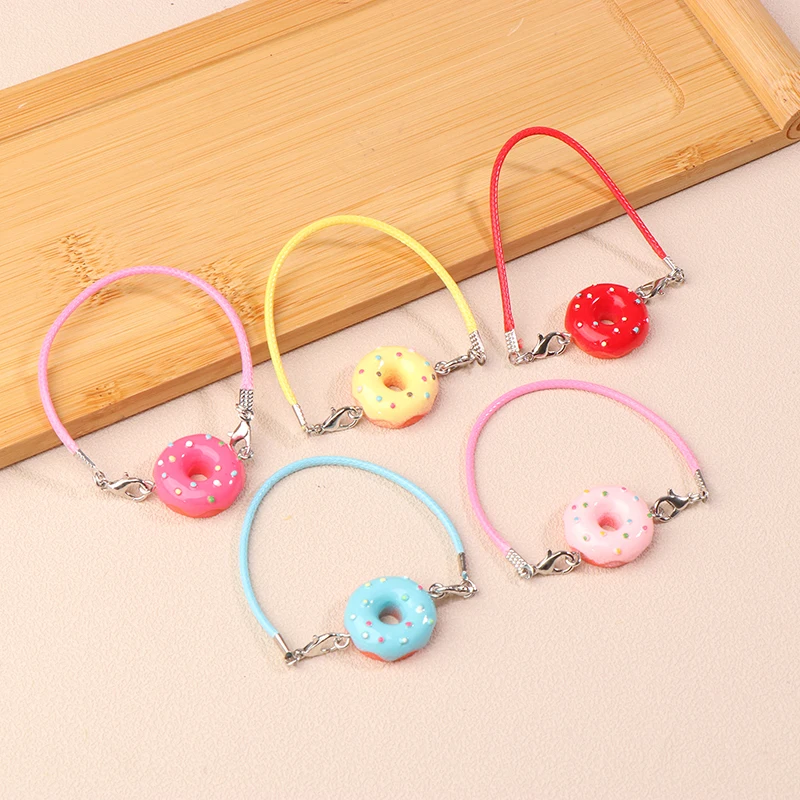 Cute Plush Doll Donut Pendant Dollhouse Mini Decoration Dolls Clothes Accessories Dolls House Micro Scene Photo Props