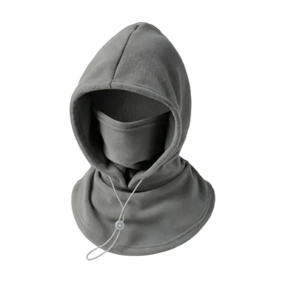 Unisex Polar Fleece Winter Balaclava Hat Windproof Cold-proof Beanies Cap Thickened Integrated Hat Scarf Outdoor Cycling