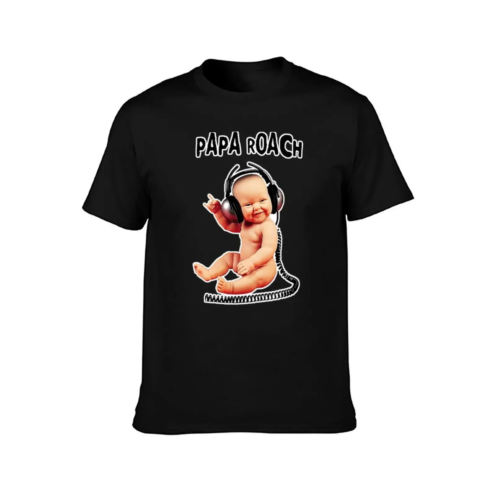 baby papa roach art T-Shirt cute tops vintage heavyweight t shirts for men