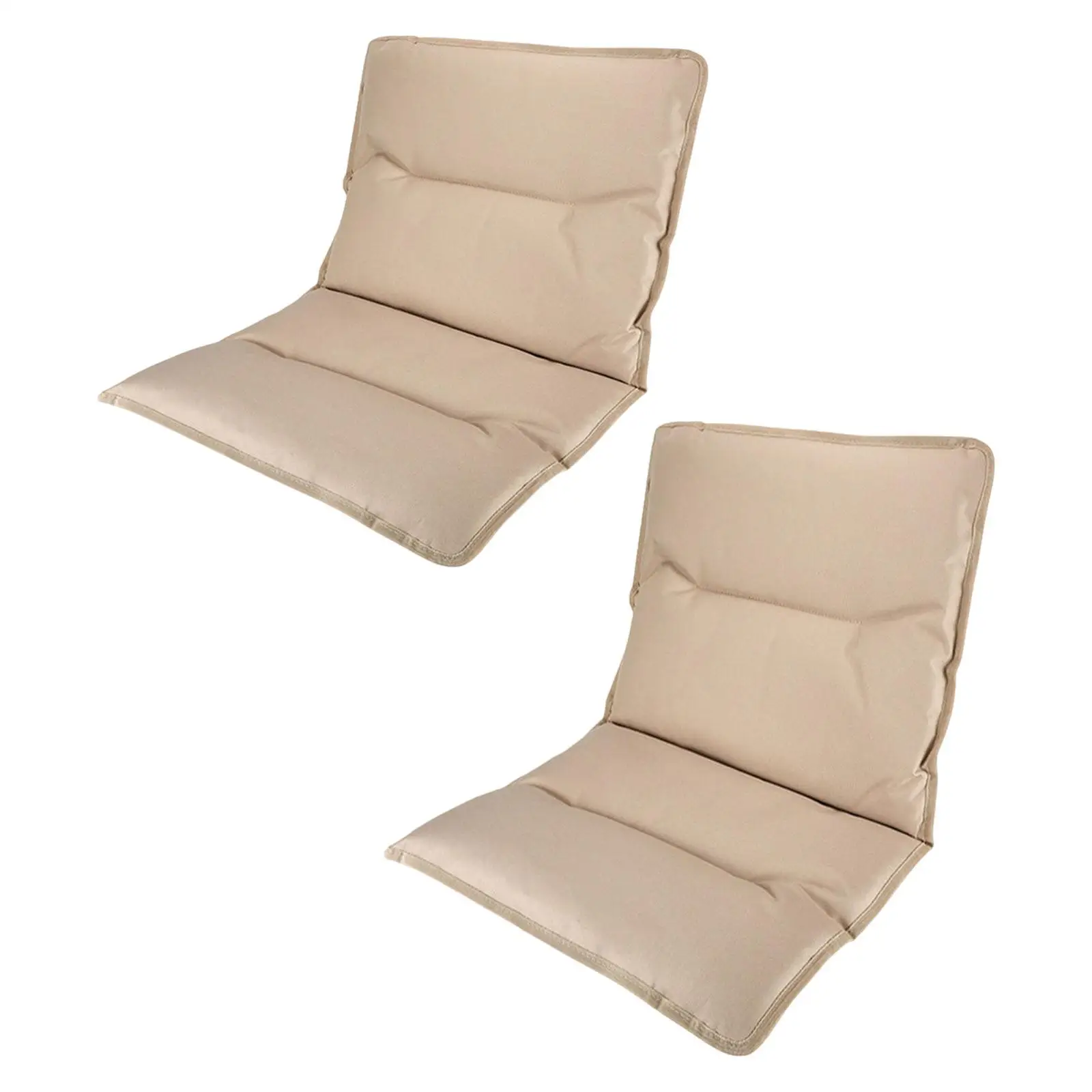 Silla de suelo con asiento blanqueador con respaldo, cojín acolchado portátil, silla de suelo plegable para conciertos, senderismo, mochilero, césped