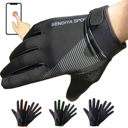 Guantes de Ciclismo de dedo completo para pantalla táctil, manoplas para motocicleta, bicicleta de montaña, gimnasio, entrenamiento, pesca al aire libre