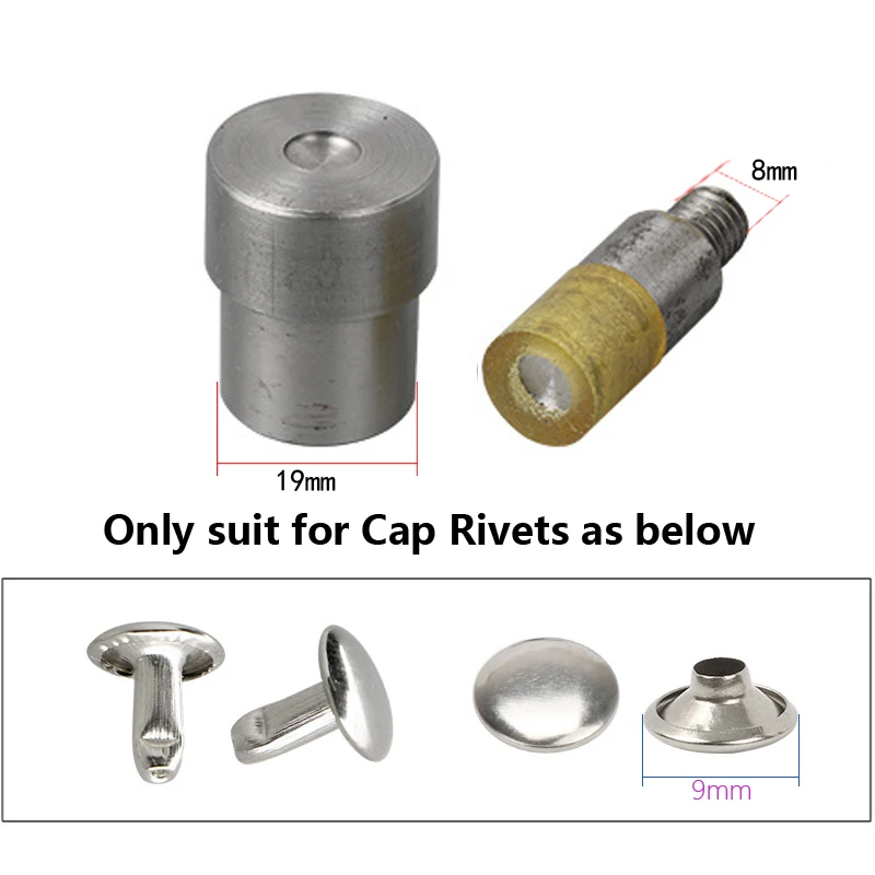 Metal Single Double Cap Rivets Dies For Hand Punch Press Machine Install Rivet Mold For Clothes Leathercraft Sewing Accessorie