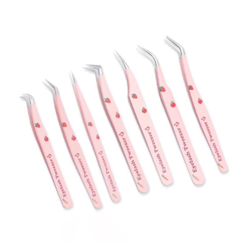 Exquisite Wimpern Pinzette Edelstahl super harte Pinzette Präzision anti statische Pinzette