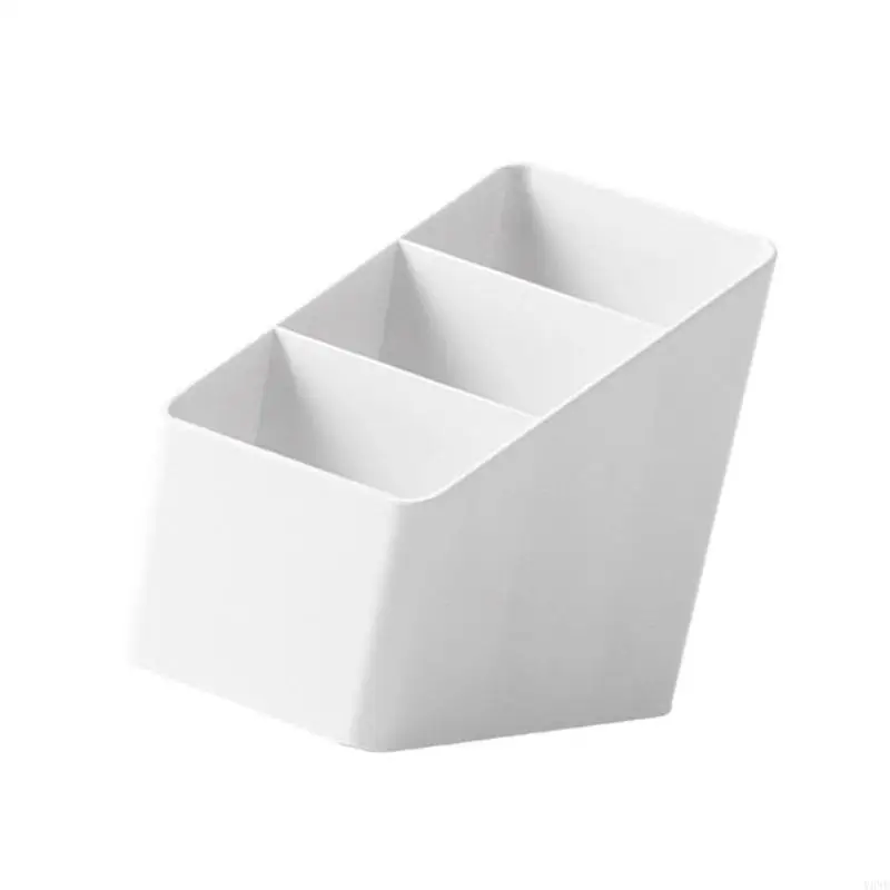 

Multifunctional Pen Cup with 3 Compartments Desk Organizers 3 Slot Pencil Cup Y3ND