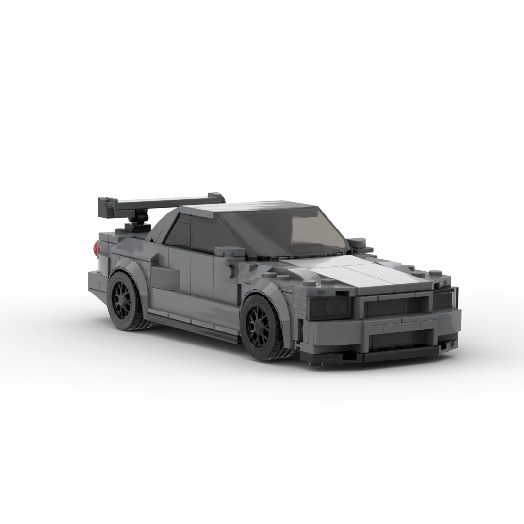 

MOC 231pcs R34 Style Skyline Racing Car Small Bricks Building Blocks Model Assembly Toy Gift
