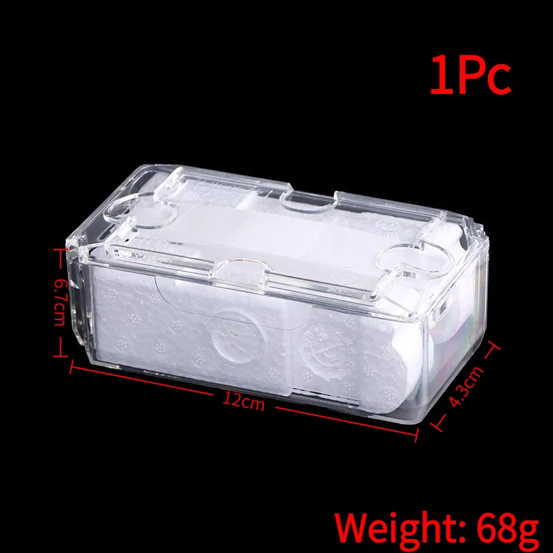 1Pc Universal Jewelry Storage Box Watch Box Men Watch Box Vintage Transparent Single Grid Watch Box Christmas Gift Boxes.